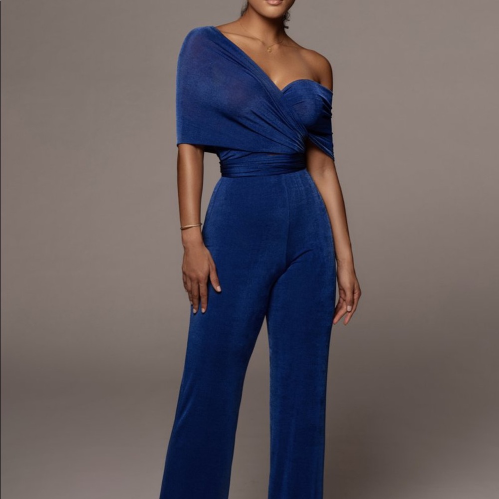 JLUXLABEL Royal Blue Lola Jumpsuit